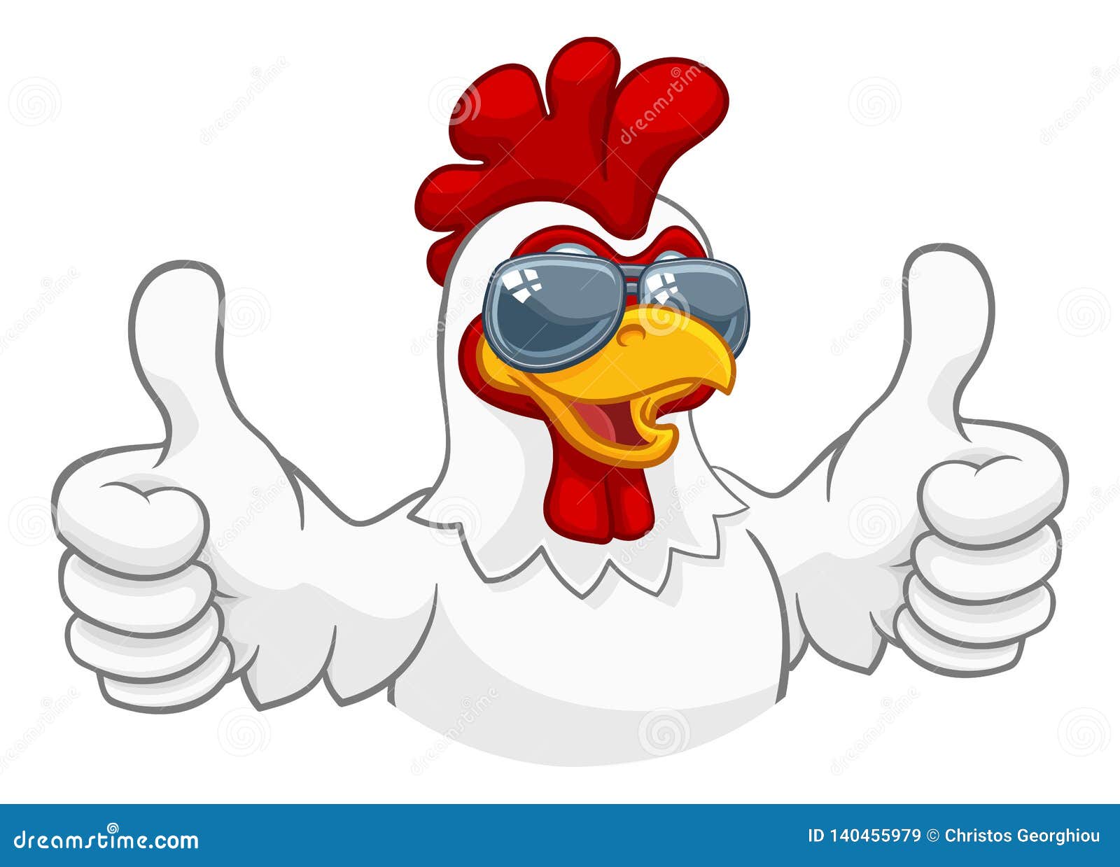 Download Chicken Rooster Cockerel Bird Sunglasses Cartoon Stock ...