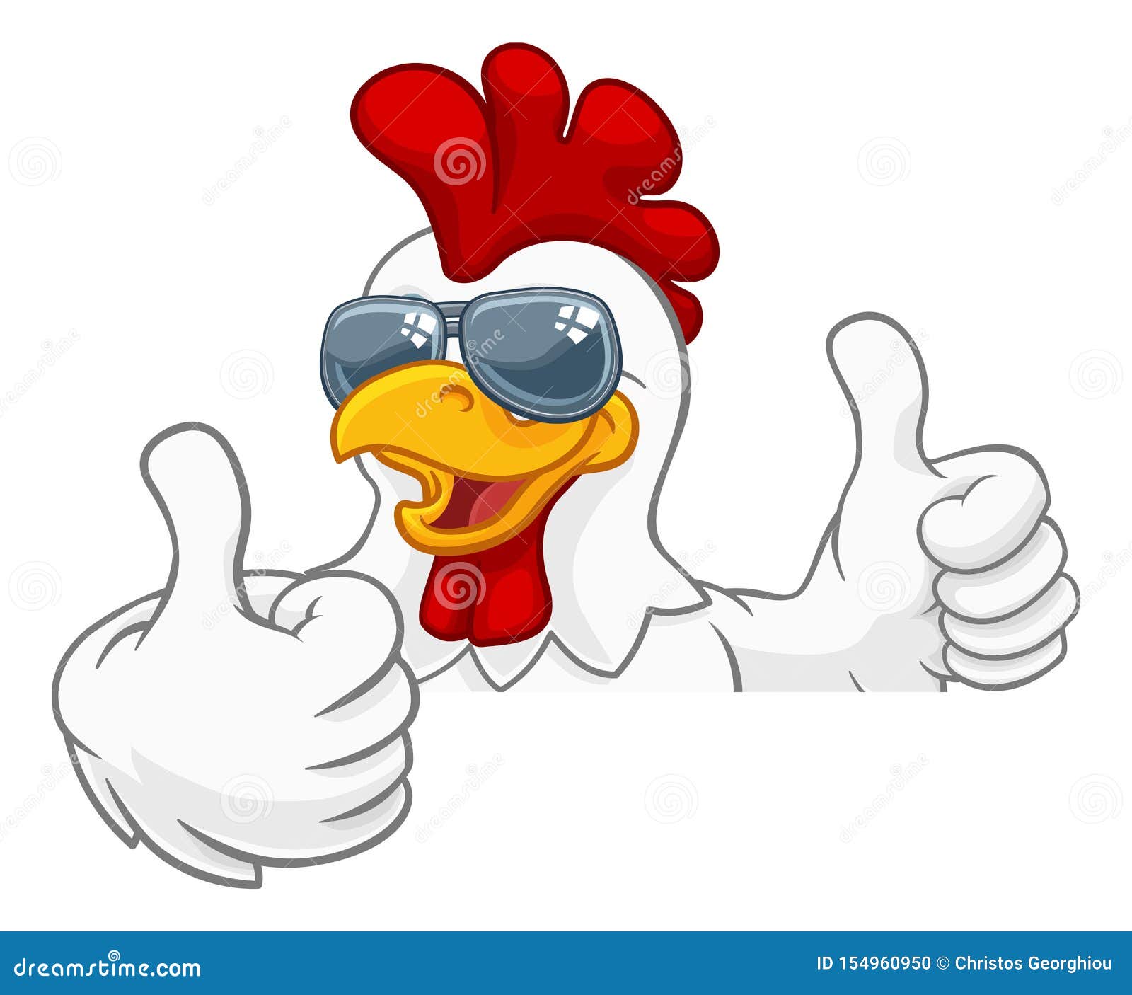 Download Chicken Rooster Cockerel Bird Sunglasses Cartoon Stock ...