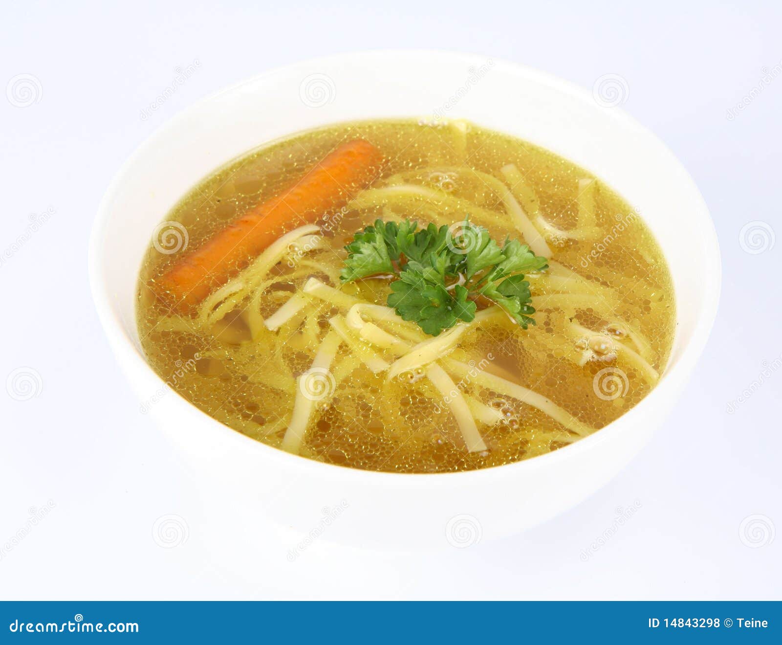 Chicken soup stock photo. Image of cooked, menu, lunch 14843298