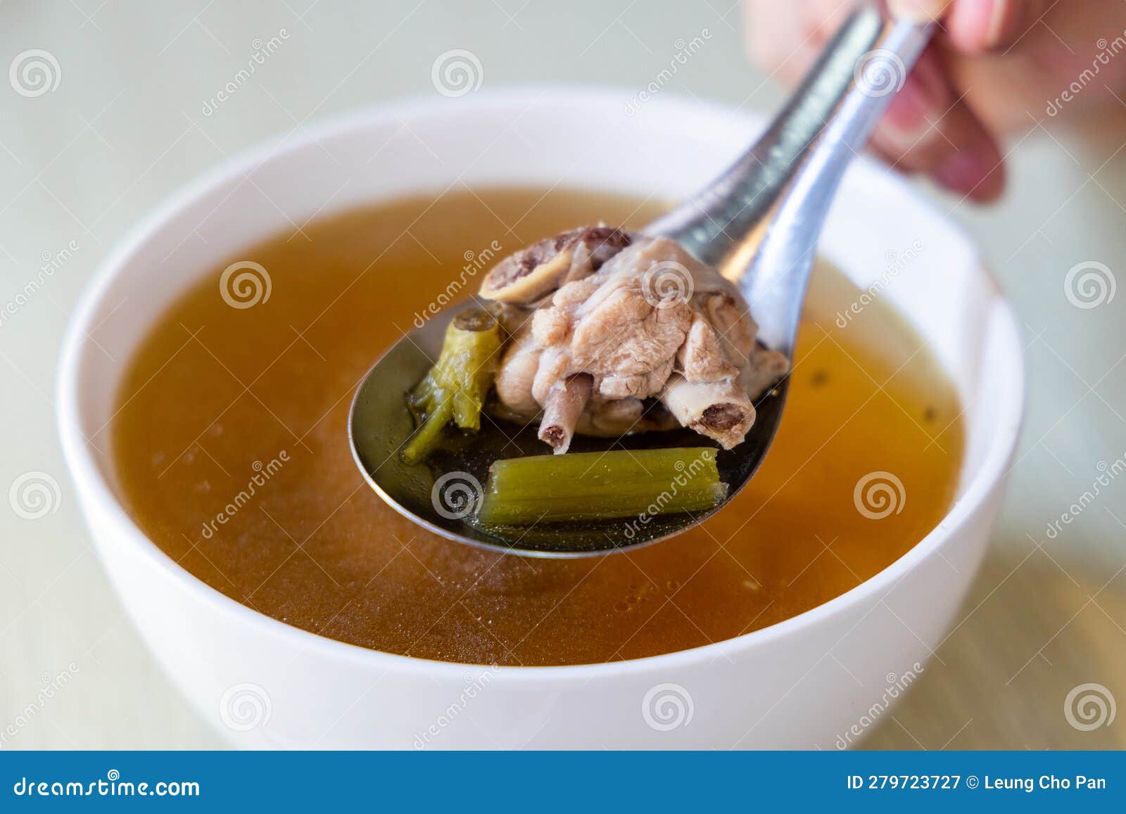Chicken Soup Bowl in Taiwan Restaurant Stock Image - Image of gourmet ...