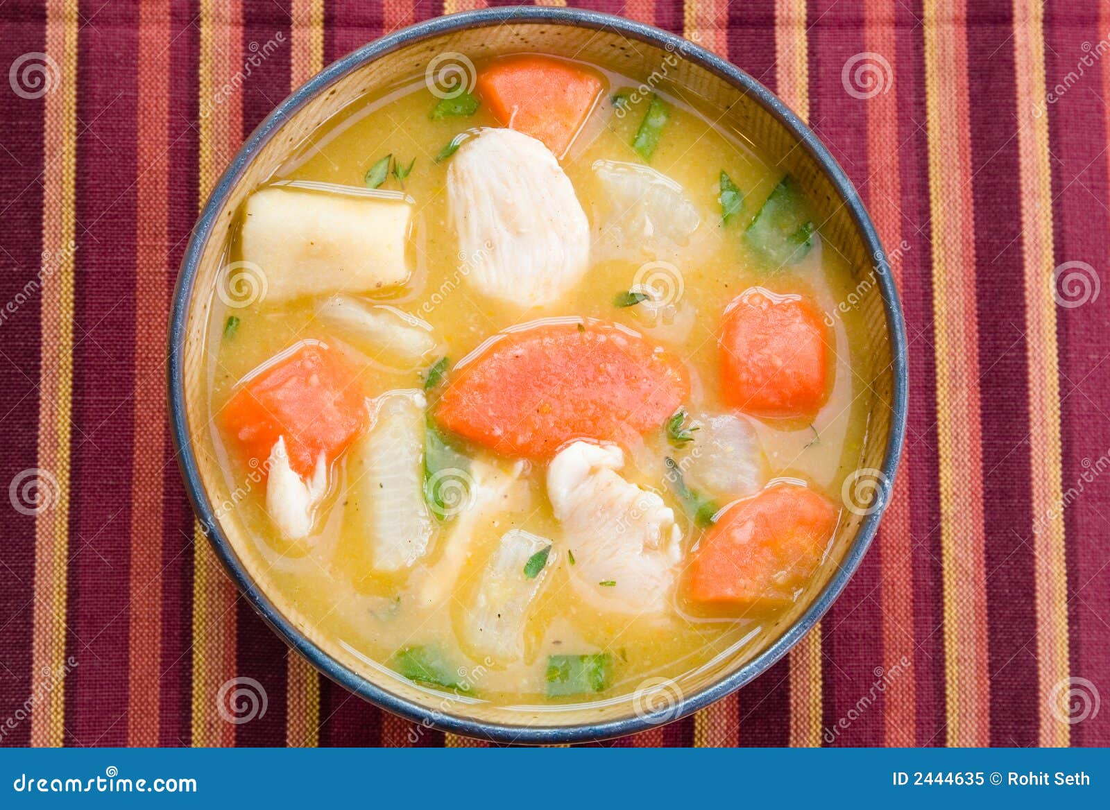 Chicken Soup Caribbean Style Stock Image Image of fine, appetizing 2444635