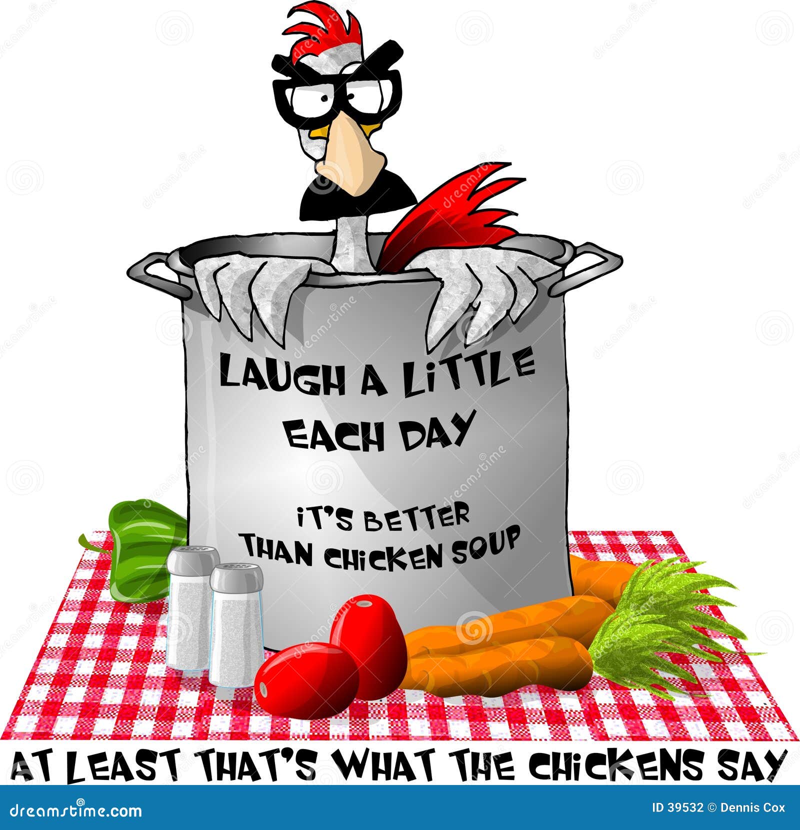 That Chicken Soup Tastes Funny... Stock Illustration - Illustration of  dennis, funny: 39532