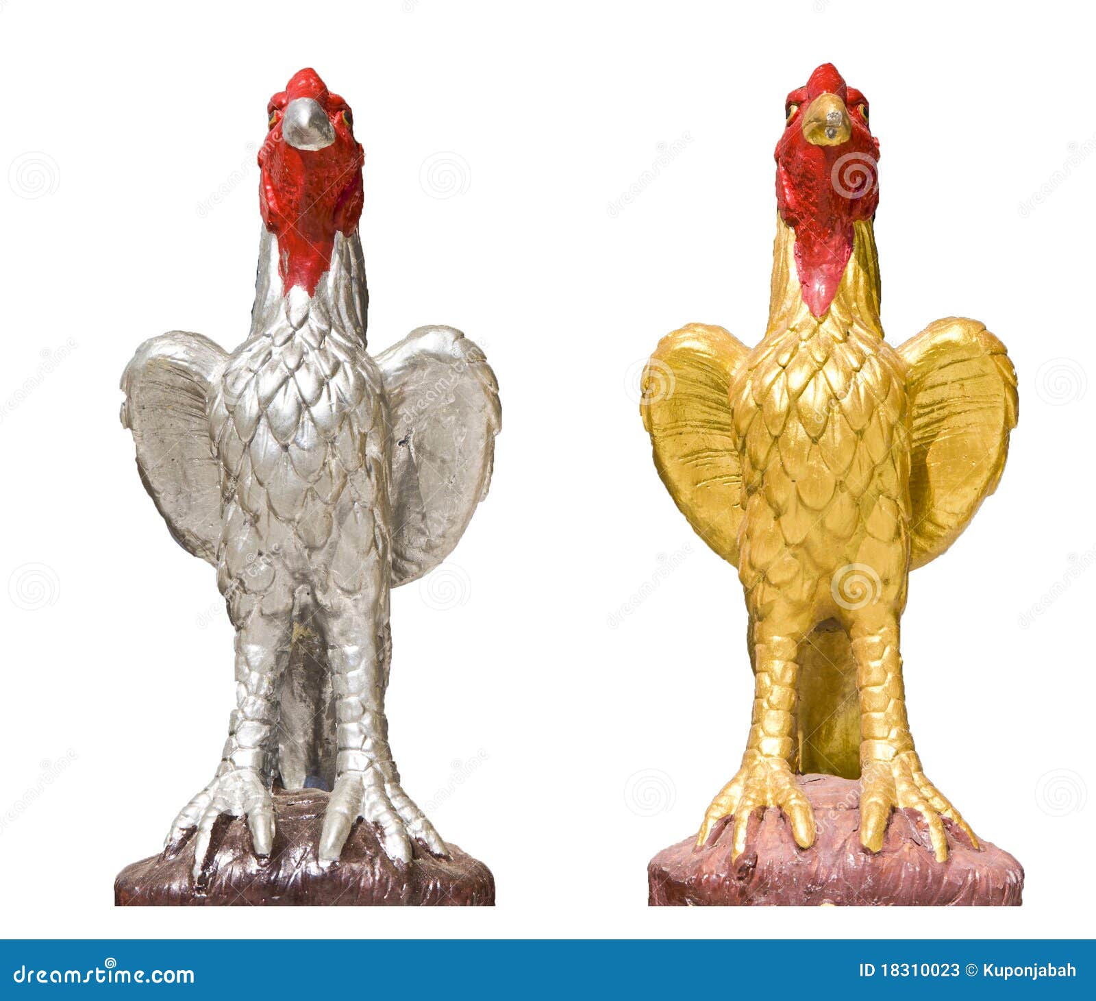 Chicken statue isolated stock image. Image of outdoor 18310023