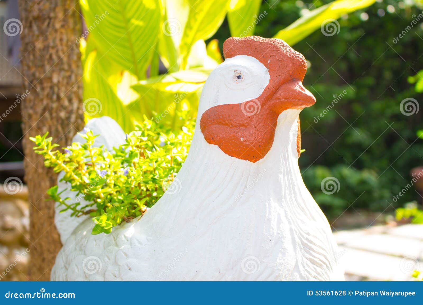 Chicken statue stock photo. Image of field, animals, outdoor 53561628