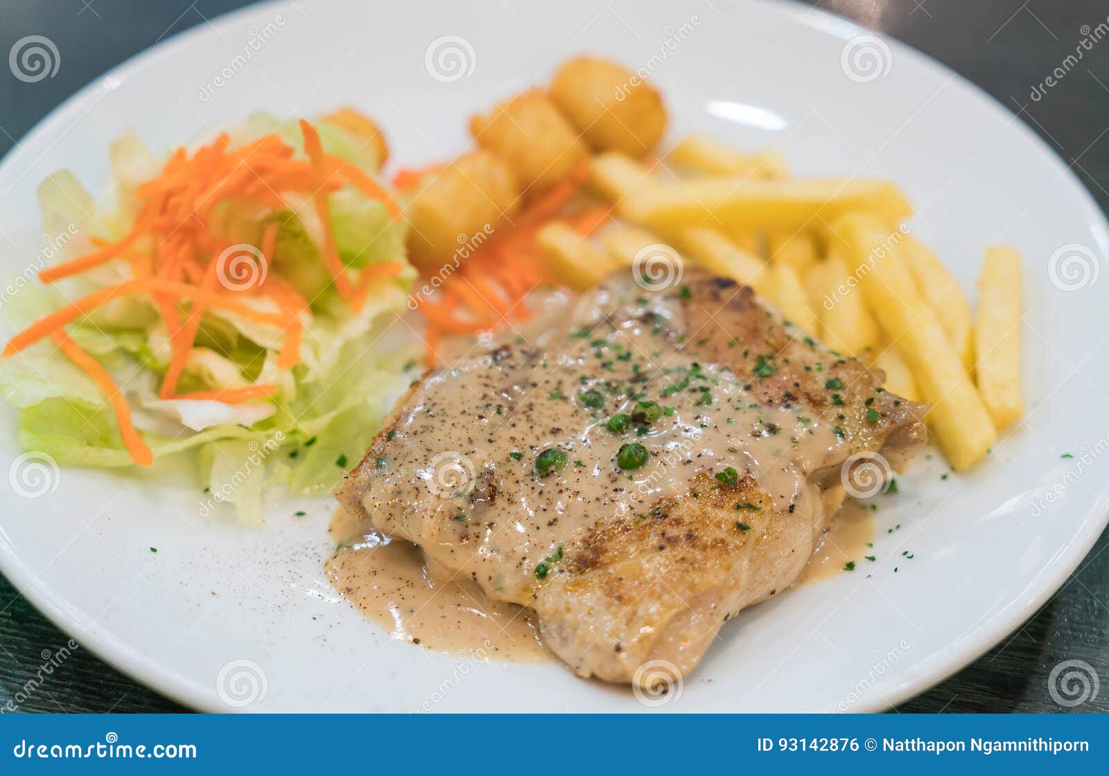 Chicken Steak and Peppers Sauce Stock Photo Image of fillet, poultry