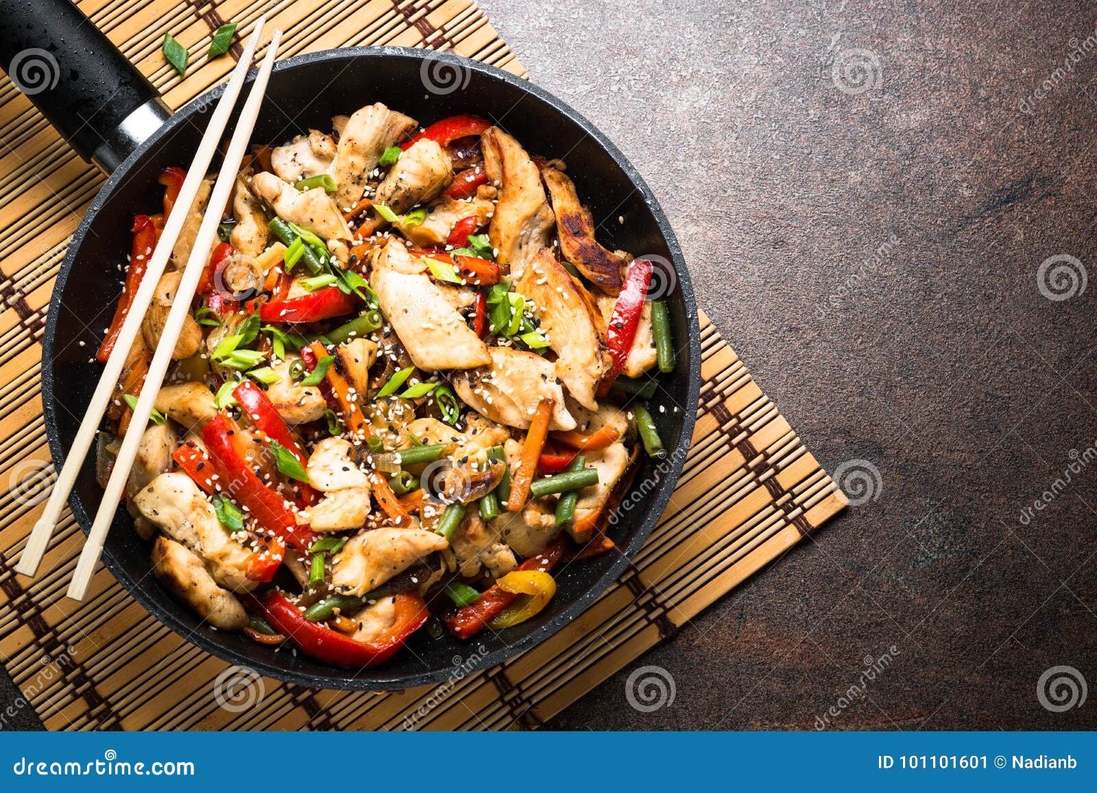 Chicken Stir Fry with Vegetables. Stock Image - Image of japanese