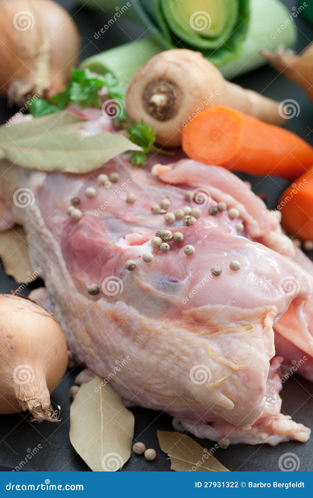 Chicken Stock Ingredients stock photo. Image of bony 27931322