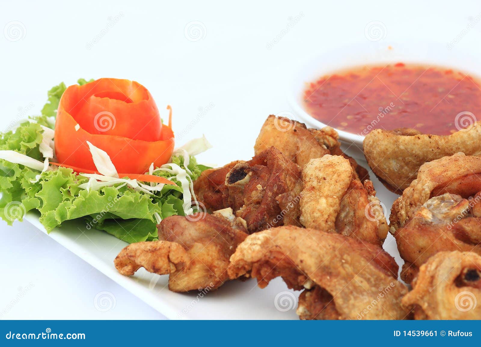 Chicken with Sweet Chili Sauce Stock Image - Image of lunch, gourmet