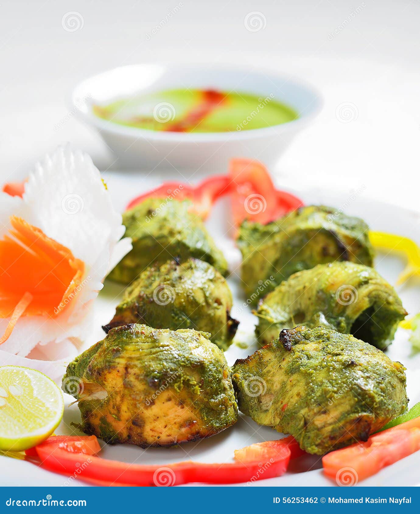 Chicken tikka stock photo. Image of indian, tikka, food 56253462