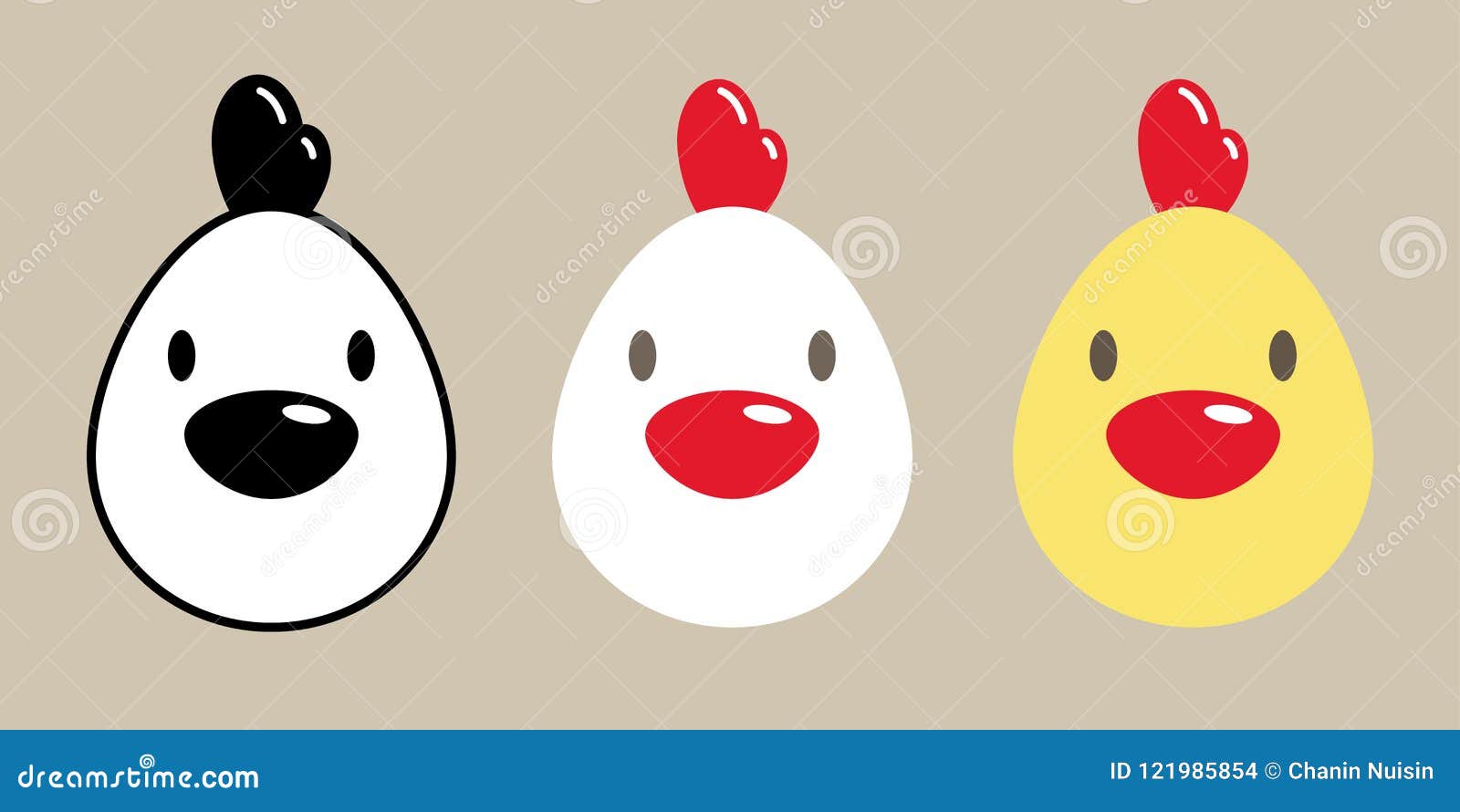 Chicken Vector Icon Logo Rooster Hen Egg Cartoon Character Illustration  Stock Illustration - Illustration of farm, background: 121985854