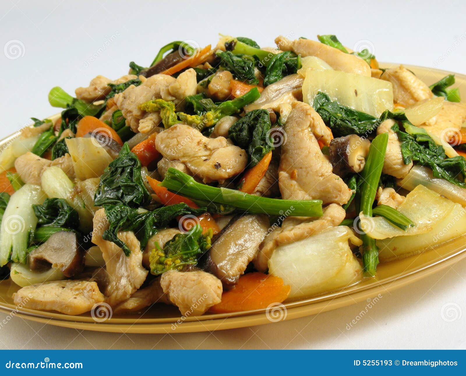 Chicken & Vegetables Stir-Fry Stock Image - Image of lunch, meat: 5255193