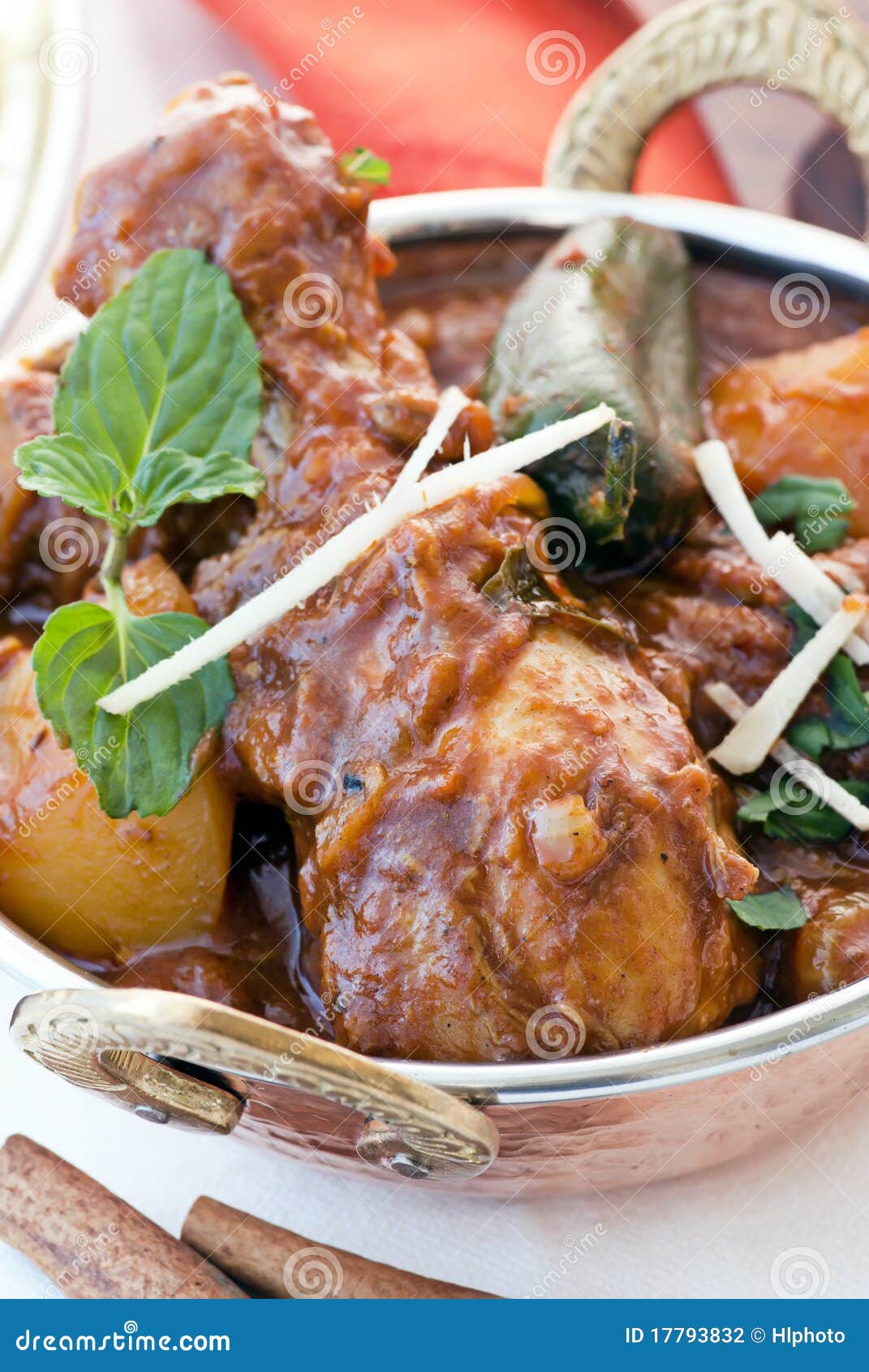 Chicken Vindaloo stock photo. Image of citron, ginger 17793832