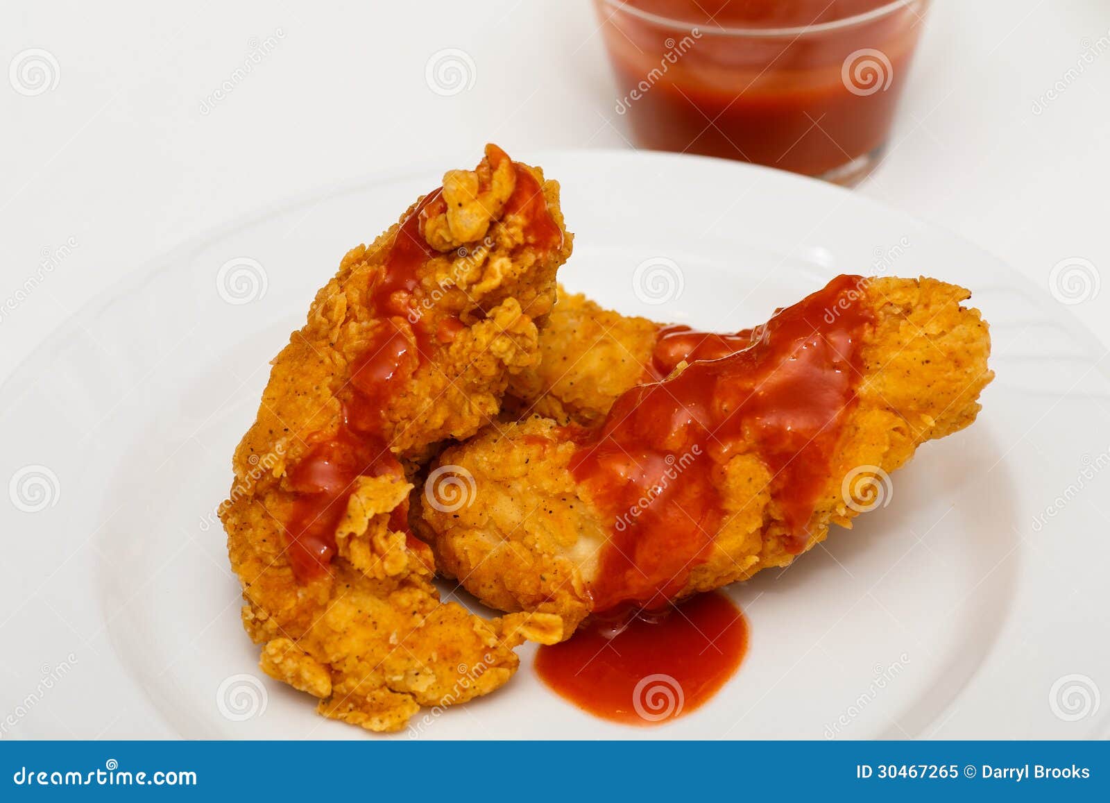 Chicken Wing with Hot Sauce Stock Image Image of wing, chicken 30467265