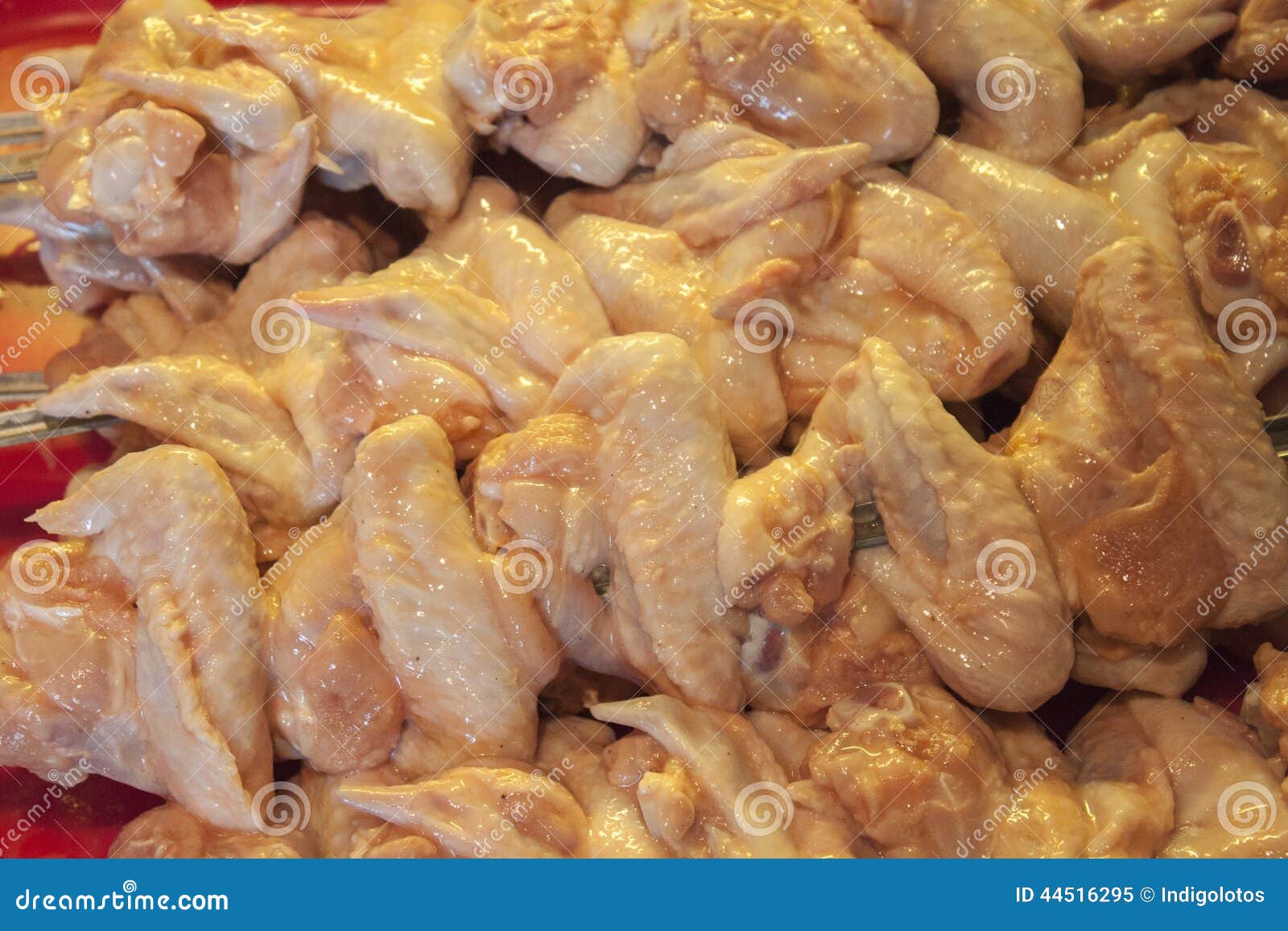 Chicken wings barbeque. stock image. Image of glazed 44516295