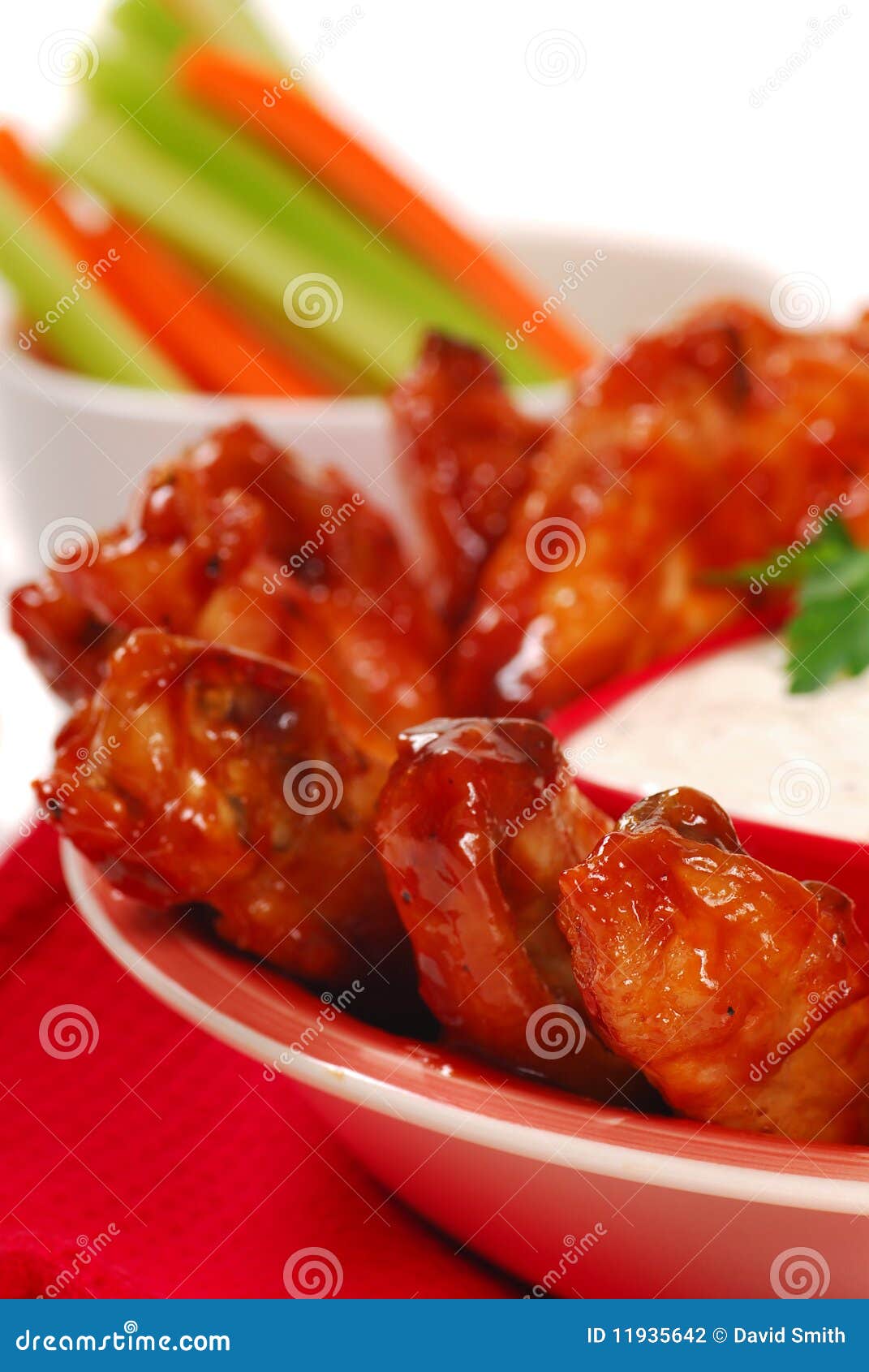 Chicken Wings with Dipping Sauce Stock Photo Image of american