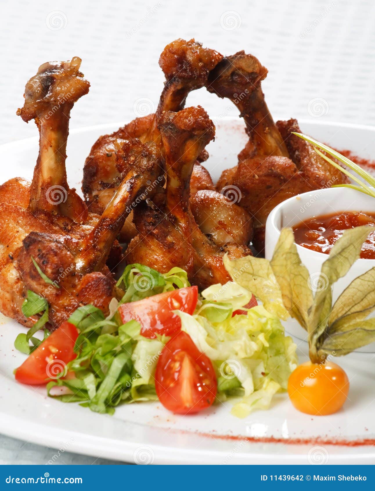 Chicken Wings with Hot Spicy Sauce Stock Photo Image of cuisine