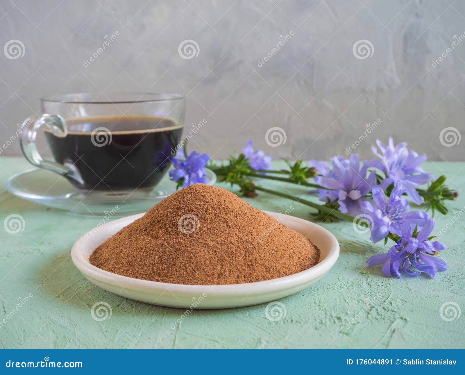 Chicory Coffee. a Substitute for Traditional Coffee, a Herbal Drink