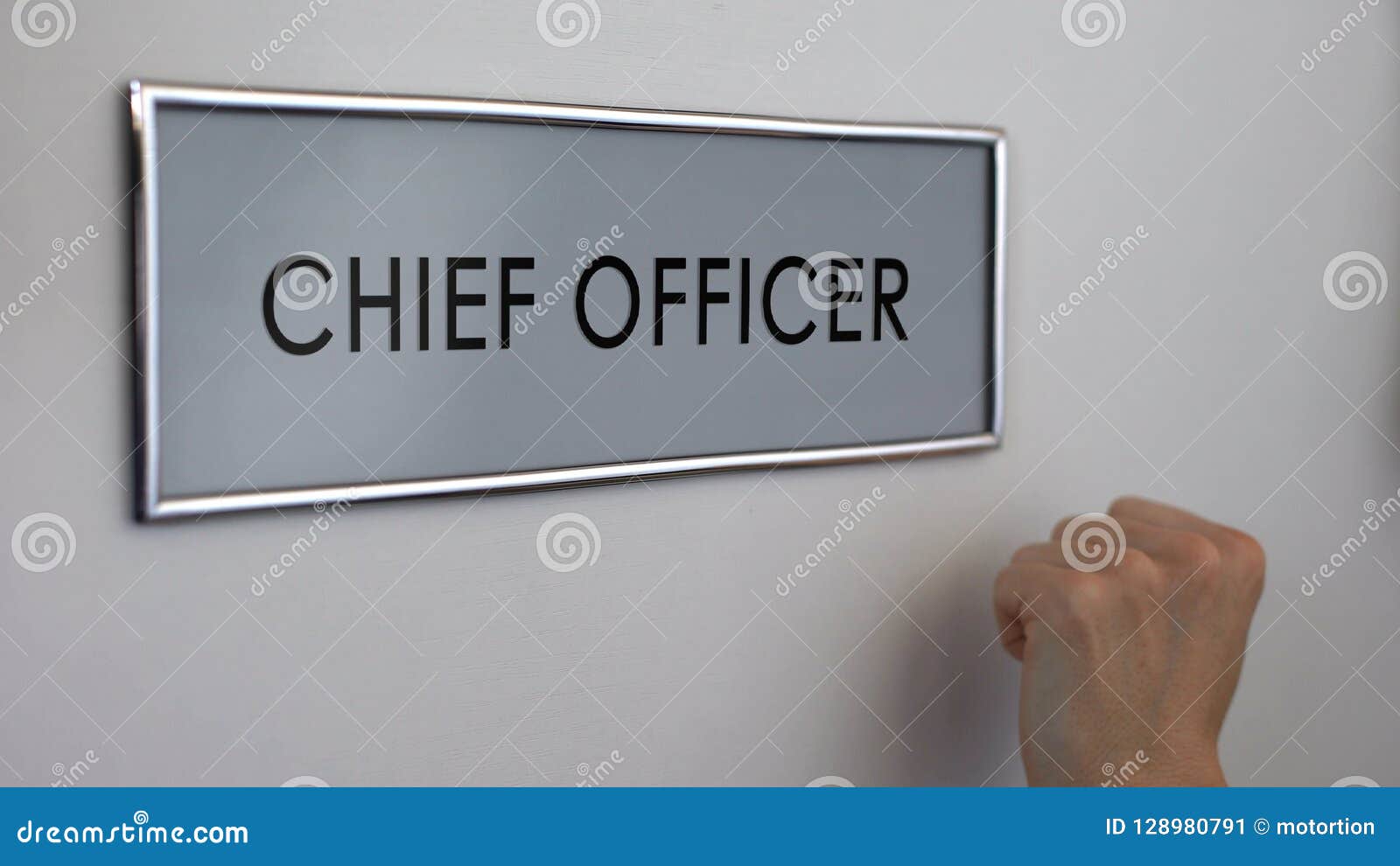 chief officer door, hand knocking closeup, financial manager, leader position