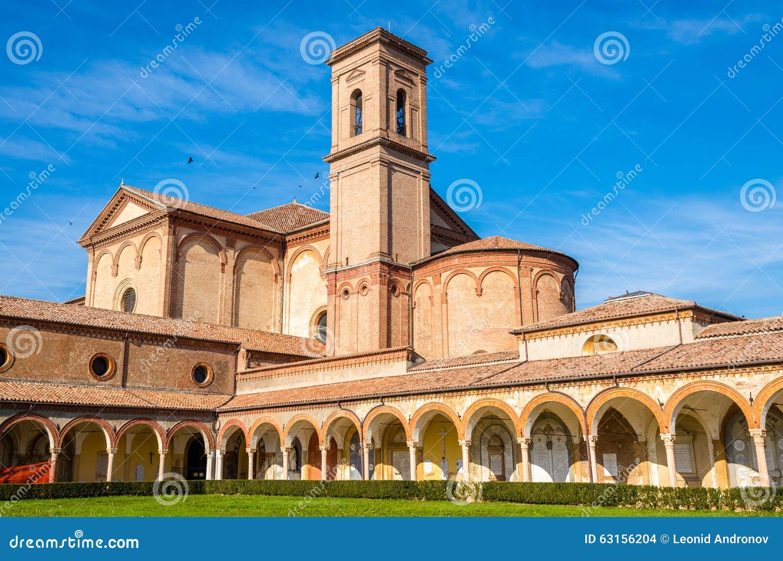 Chiesa Di San Cristoforo Alla Certosa Chiesa Di Certosa Di Alla Di San Cristoforo a Ferrara Fotografia Stock