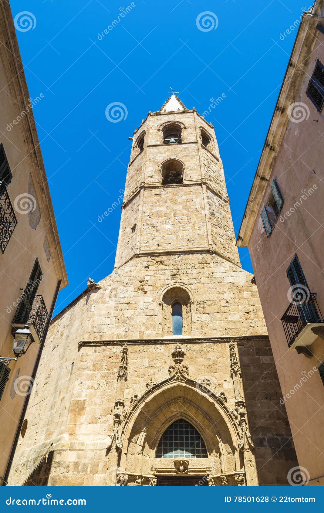 Chiesa Di San Francesco In Alghero Sardegna Italia Fotografia Stock Immagine Di Chiesa Vecchio