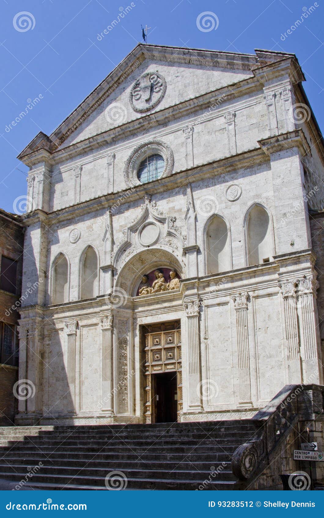 chiesa di sant agostino in montepulciano, italy