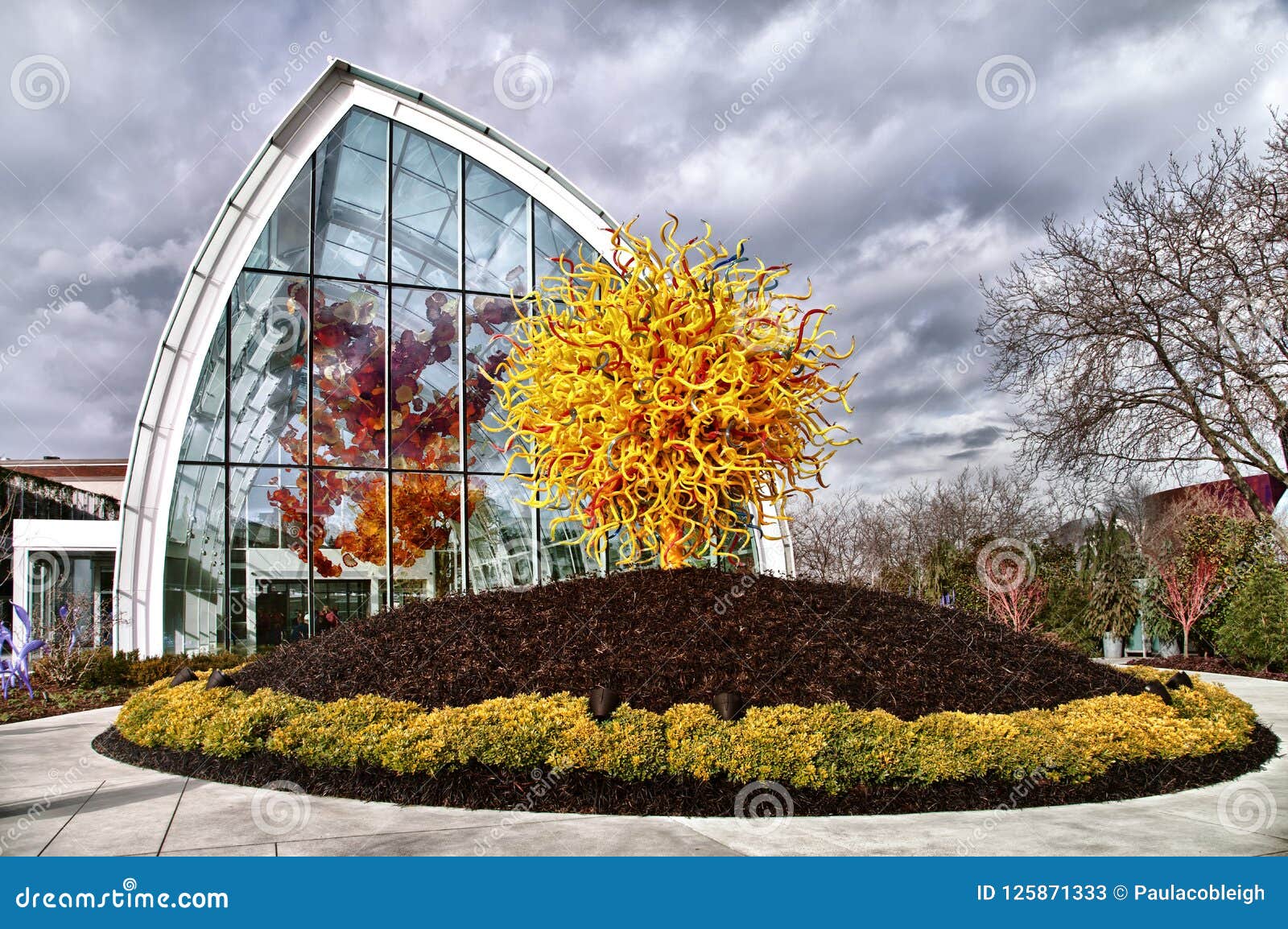 Chihuly Garden And Glass Seattle Wa Editorial Stock Photo