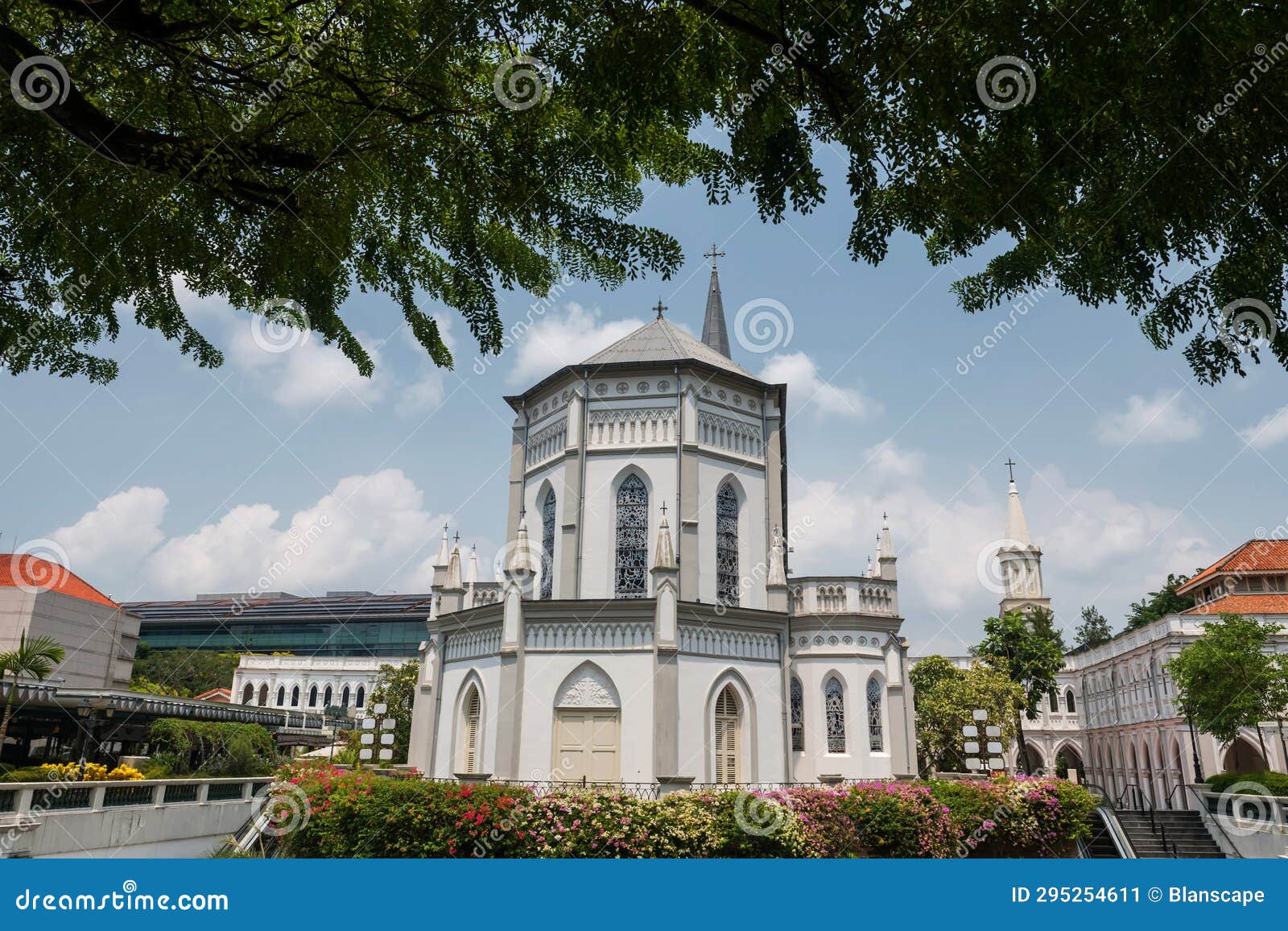 CHIJMES Cathedral Wedding and Restaurants, Singapore Stock Image