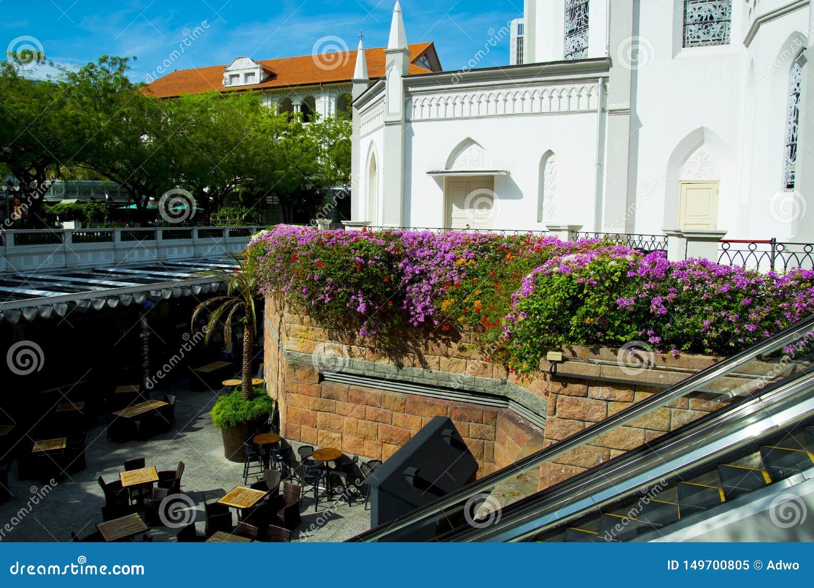 Chijmes Dining Complex stock image. Image of christian 149700805