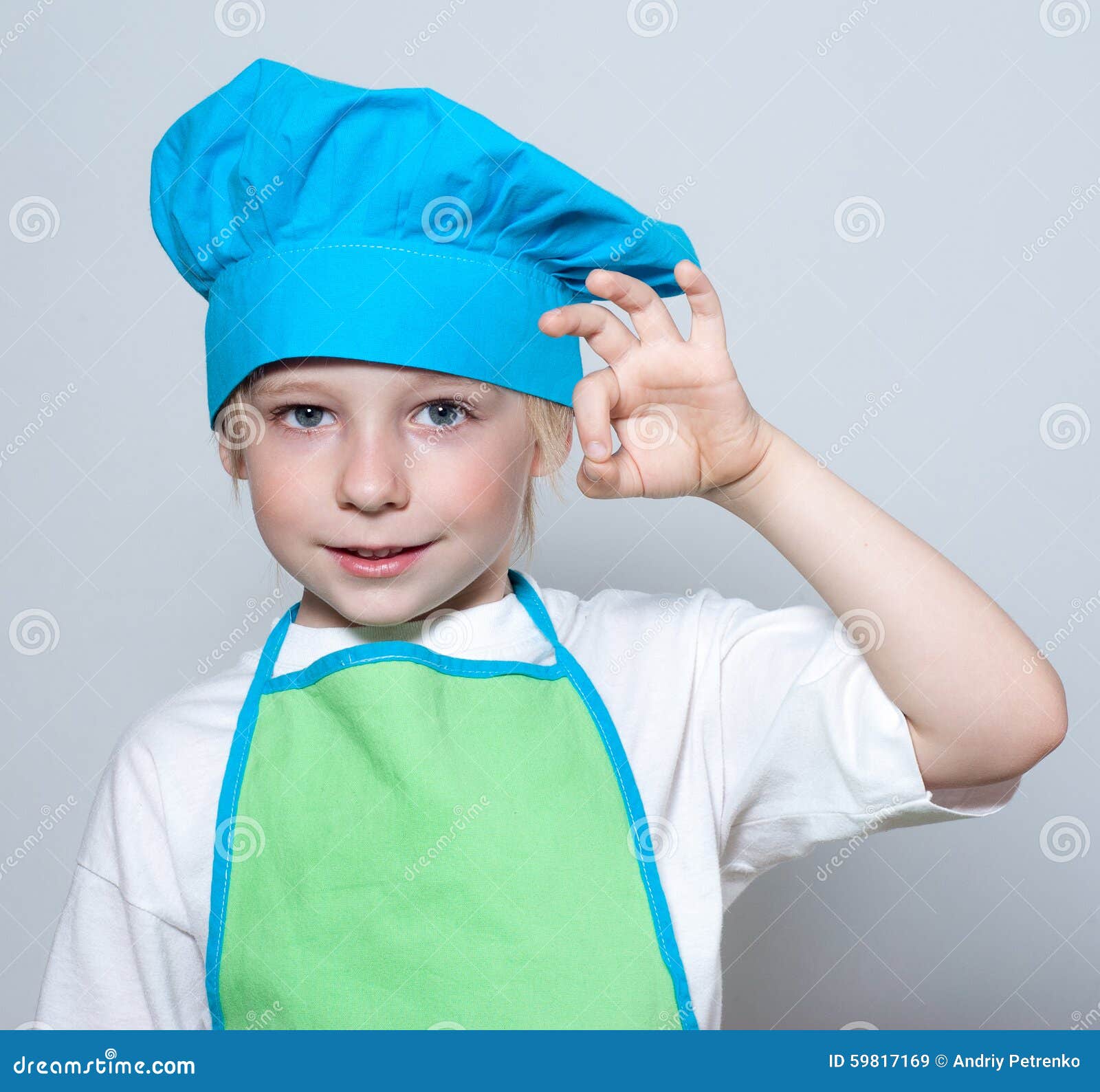 Child as a chef cook stock image. Image of cute, checkered - 59817169
