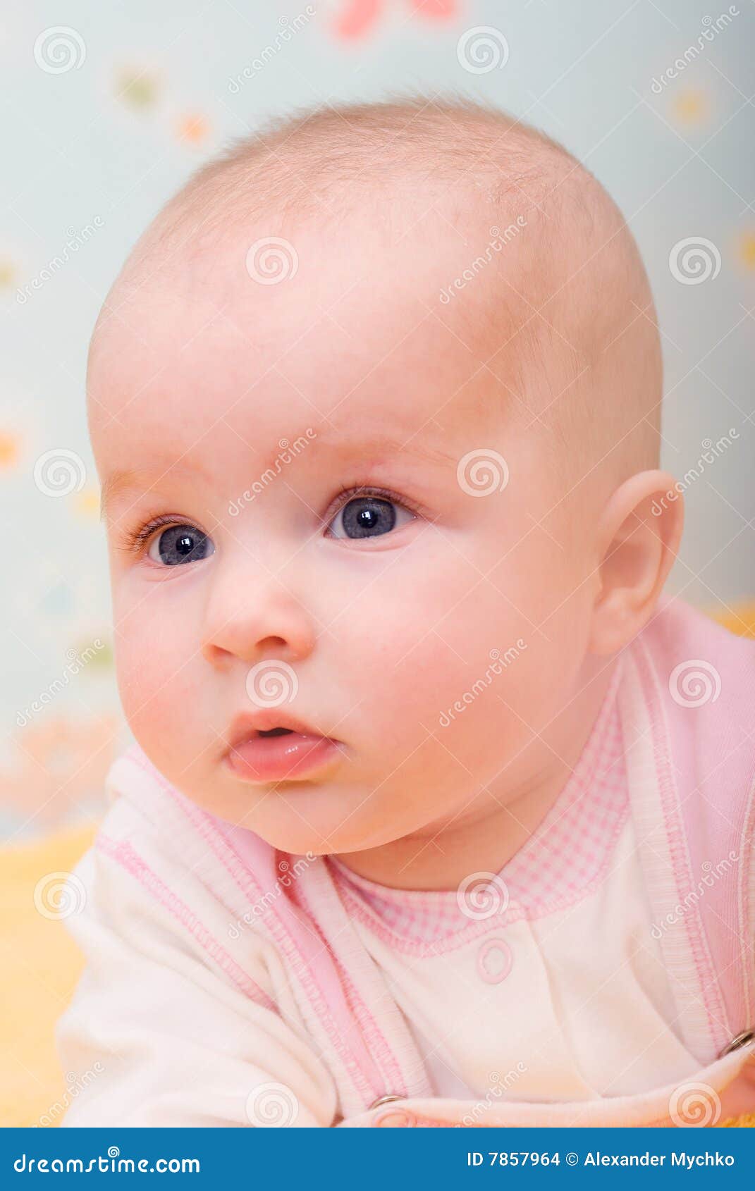 Child baby portrait stock photo. Image of smiling, background 7857964