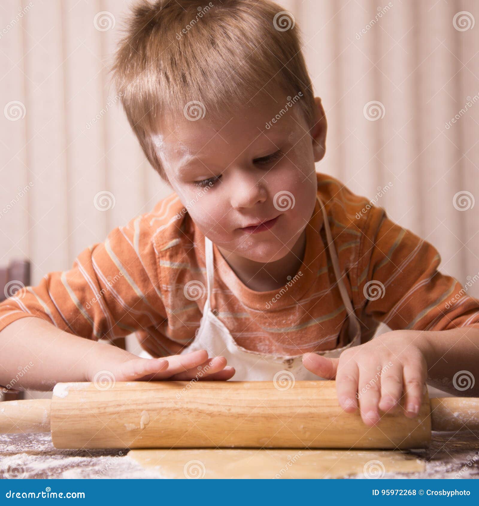 Child baking stock photo. Image of food, baking, adorable 95972268