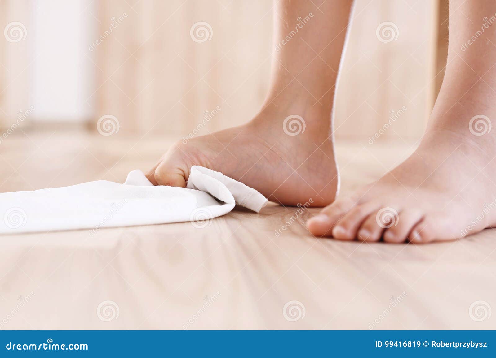 Foot Correction Gymnastics. Stock Image Image of walking, floor 99416819
