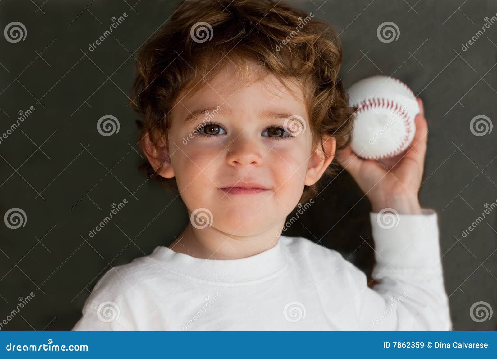 Child with baseball stock image. Image of innocent, play 7862359
