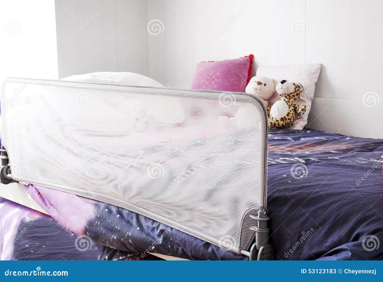 Child Bed with Safety Protection Stock Image Image of childhood