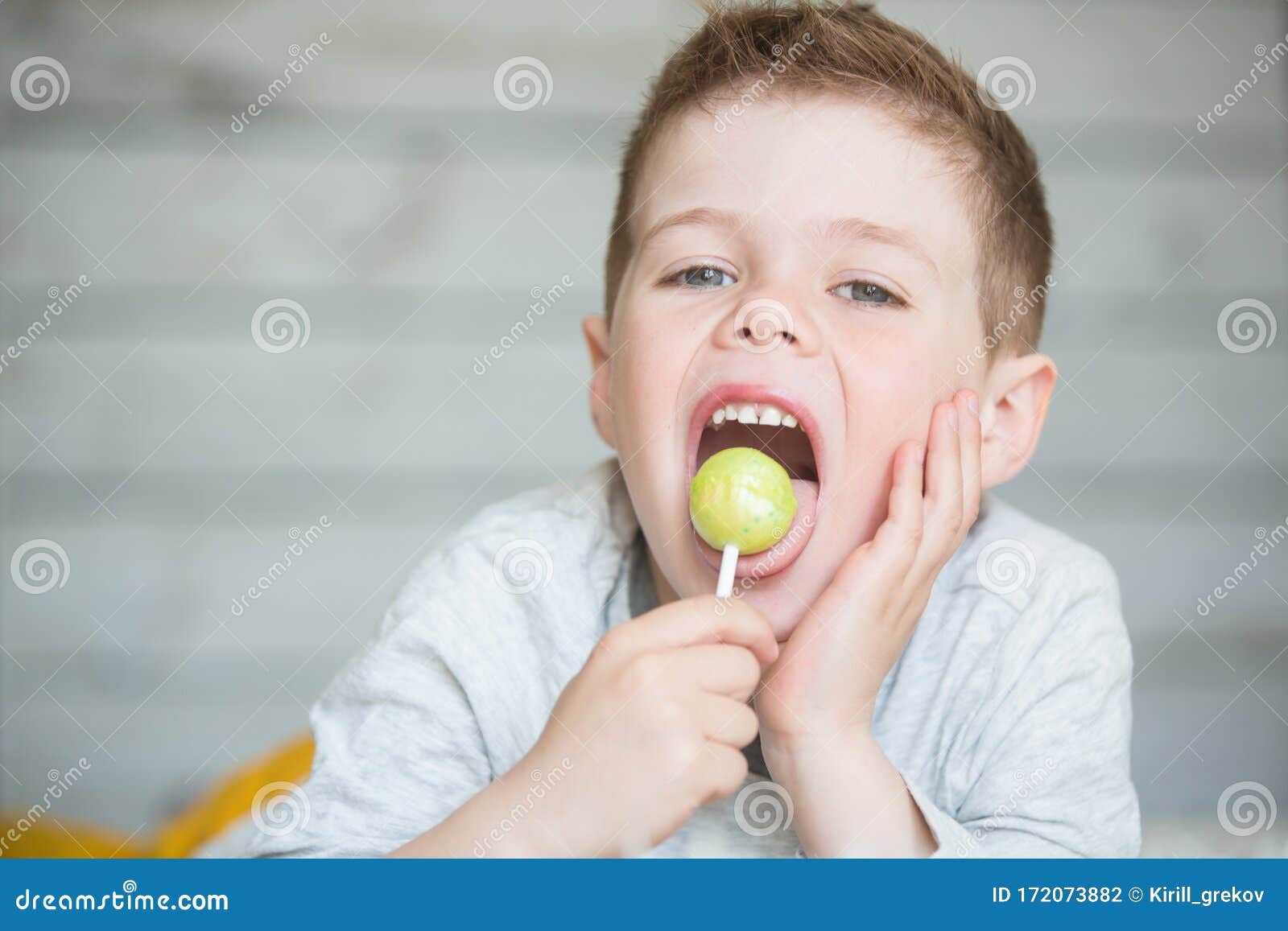 Teenager Child with a Tooth Dropped Out Stock Photo - Image of baby