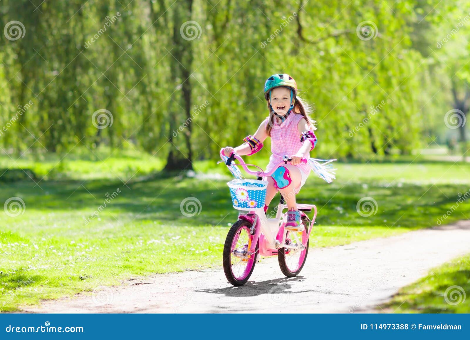 kid riding bicycle