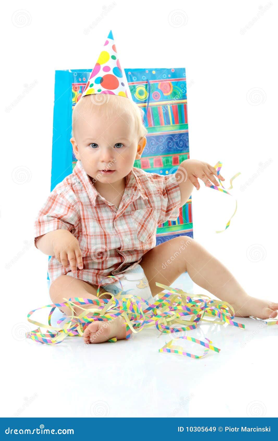 Child boy birthday stock image. Image of decorate, hand - 10305649