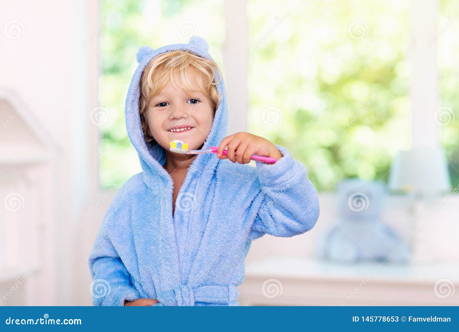 child brushing teeth. kids tooth brush