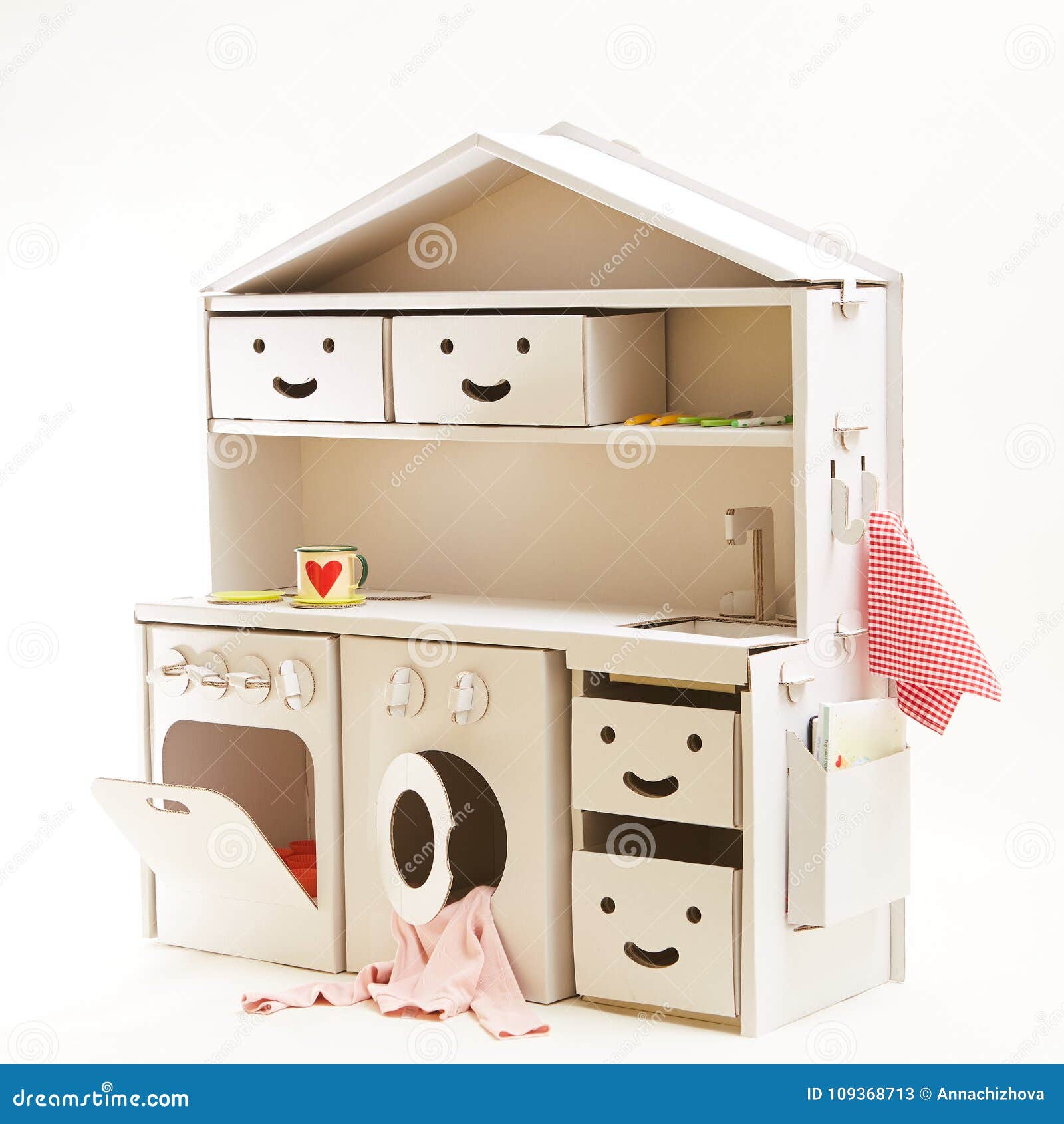 cardboard toy kitchen