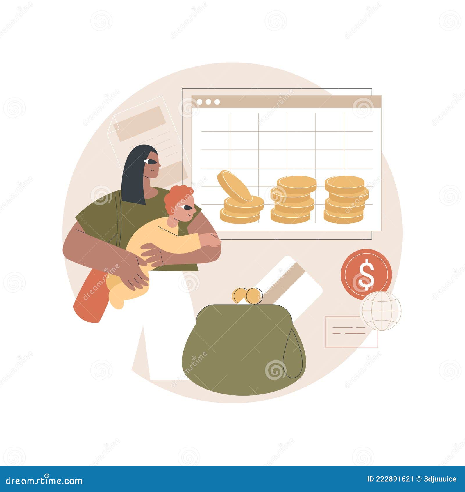 child-care-expense-deduction-abstract-concept-vector-illustration