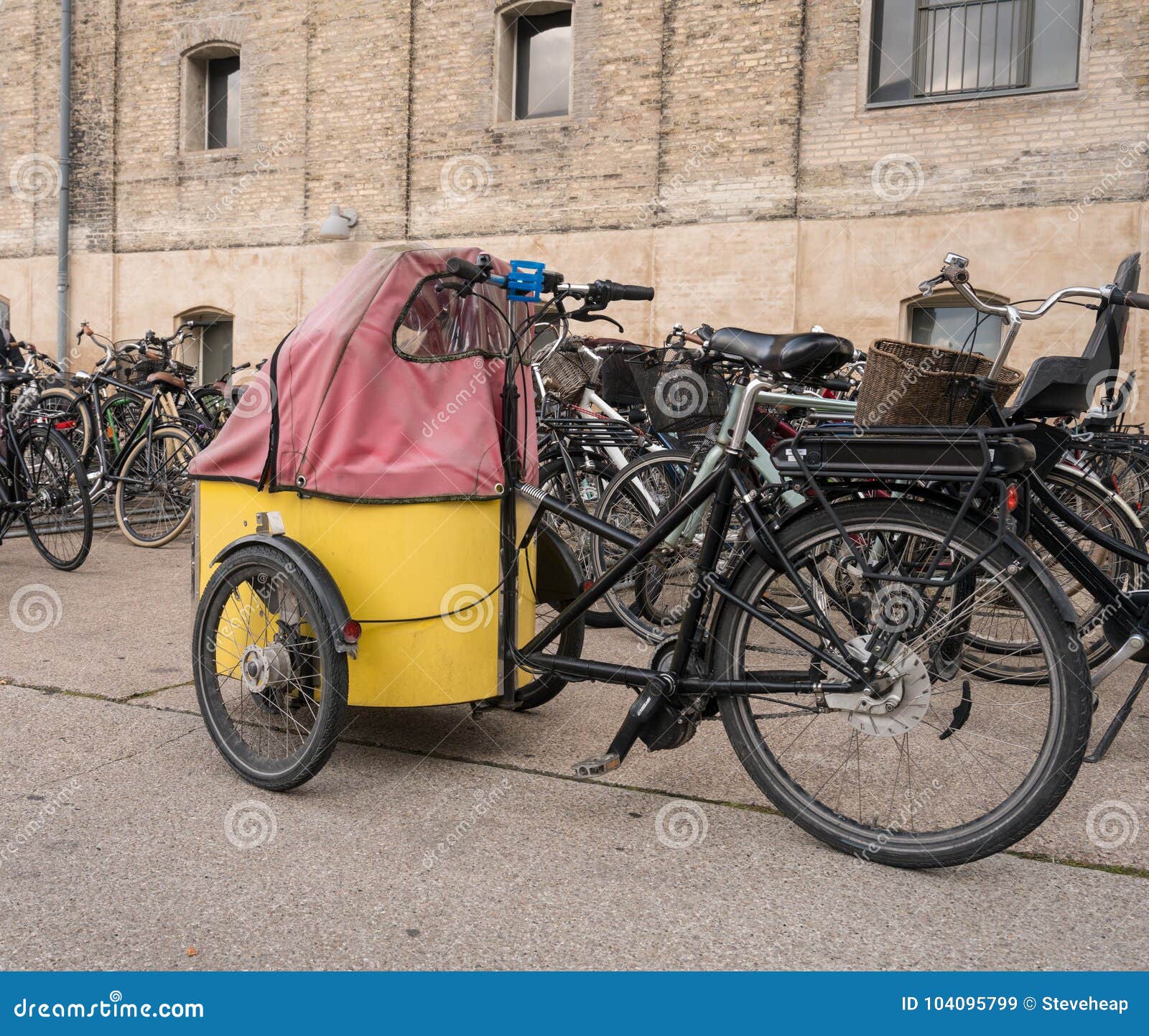 bike with baby carrier in front