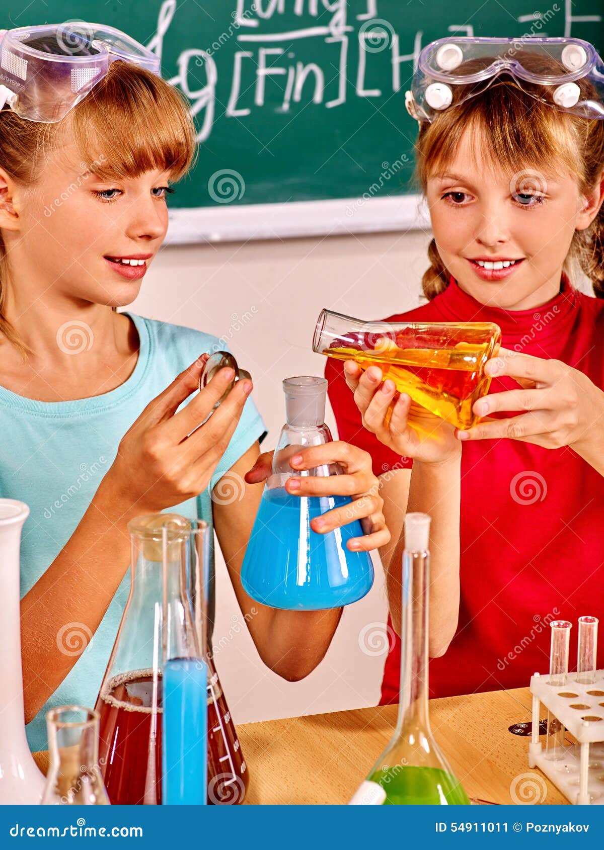 Child in chemistry class stock image. Image of children 54911011