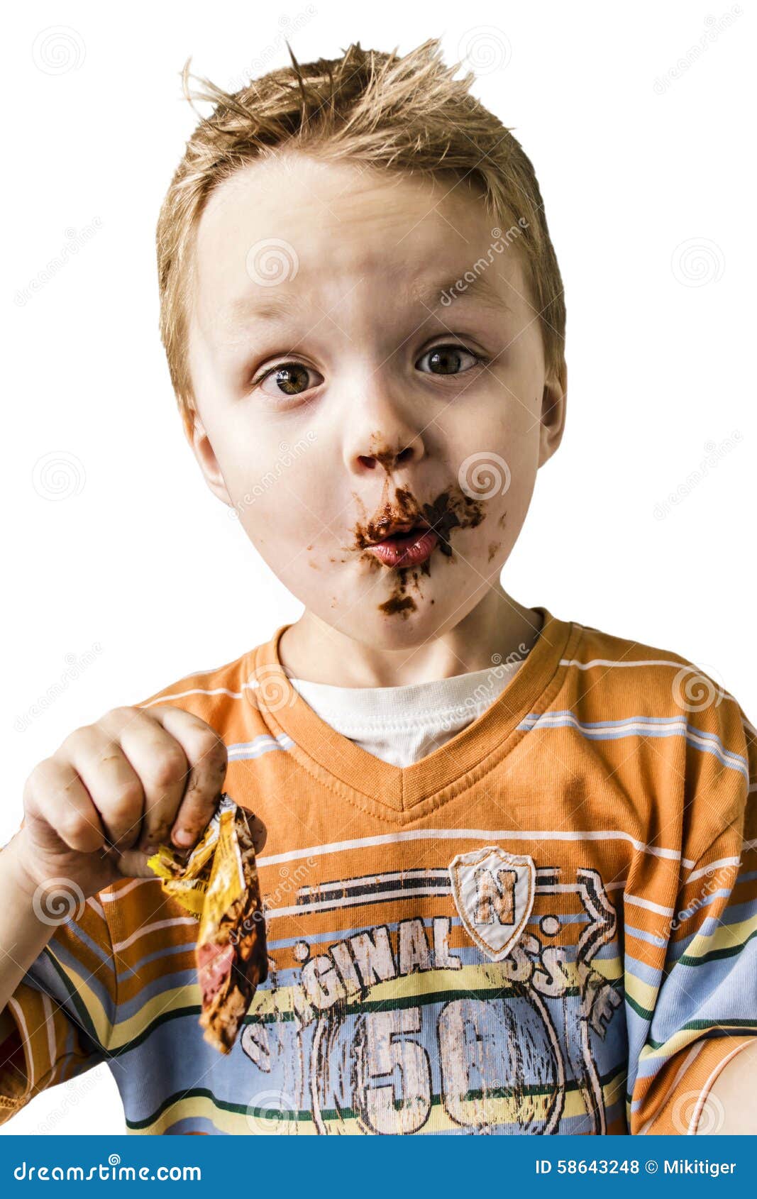 Child and chocolate stock photo. Image of wrappers, child - 58643248