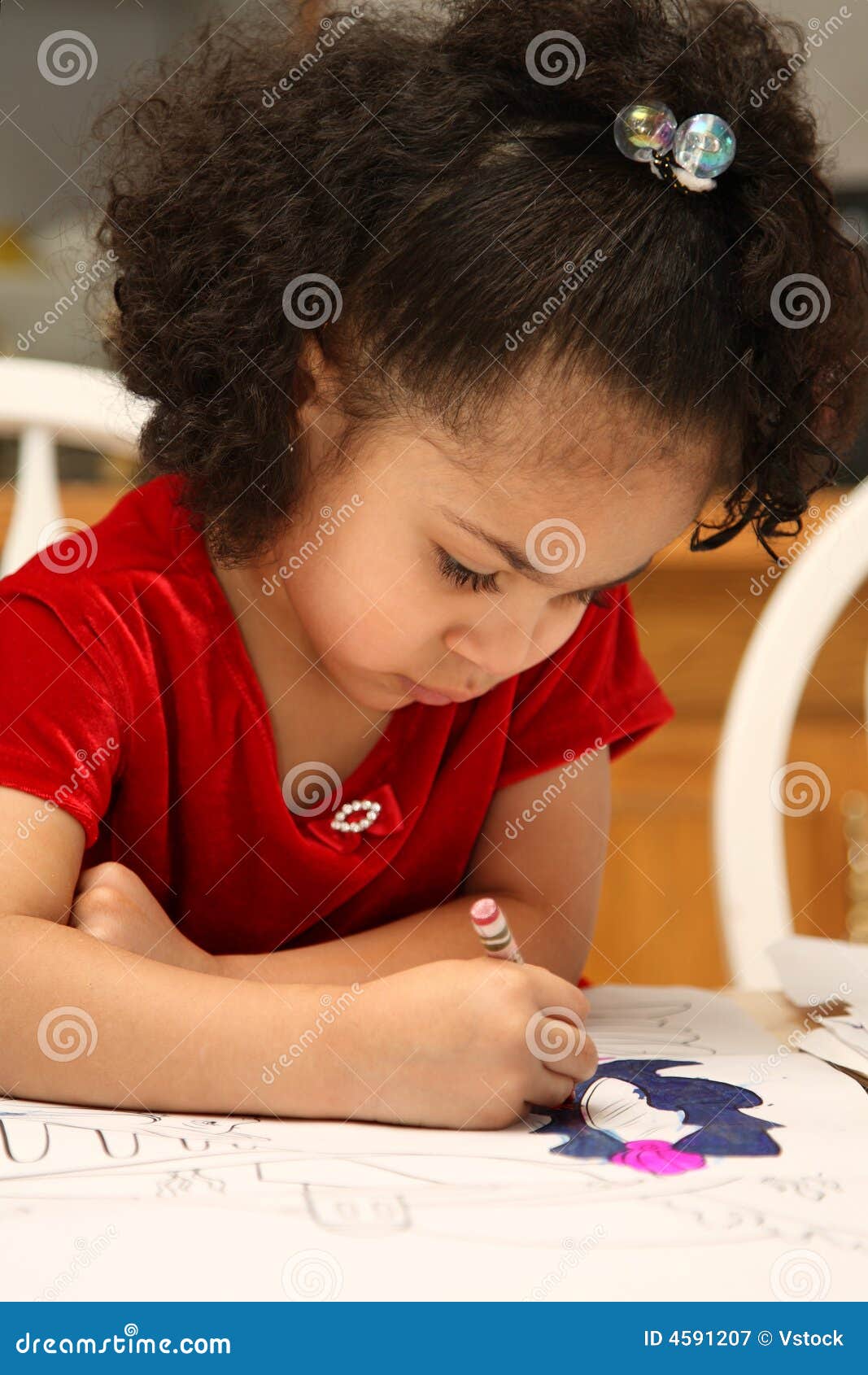 Child coloring stock image. Image of girl, playground - 4591207
