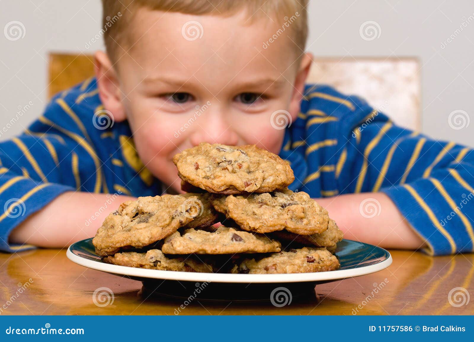 Child With Cookies Royalty-Free Stock Image | CartoonDealer.com #11757586