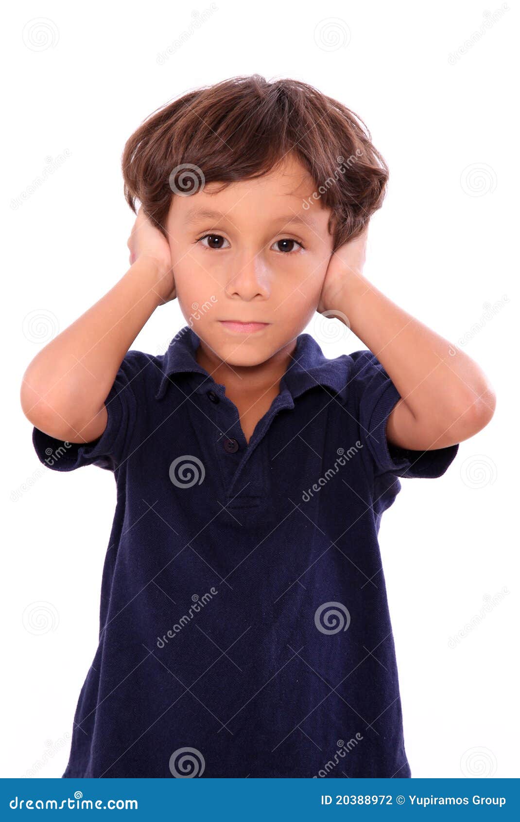 Child covering his ears stock photo. Image of little 20388972