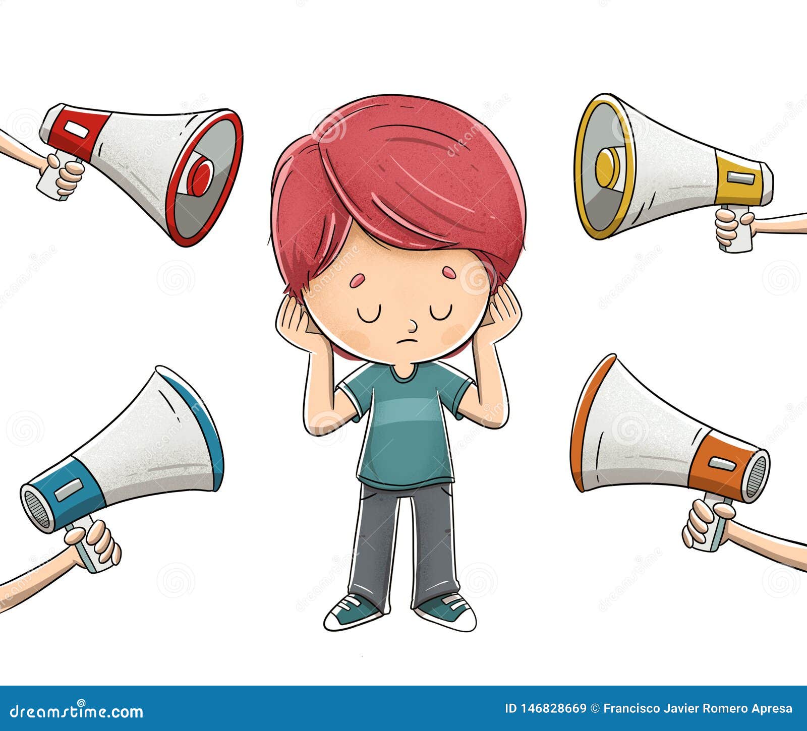 covering ears clip art