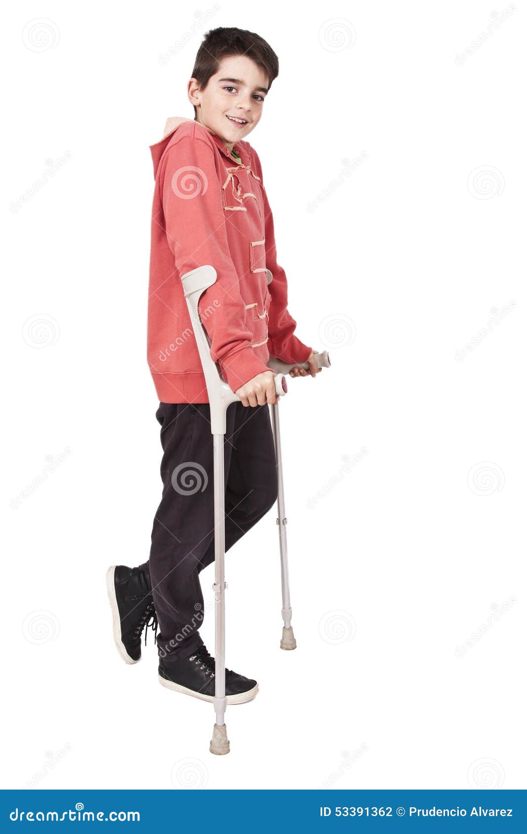 Child with crutches stock photo. Image of hospital, injury 53391362