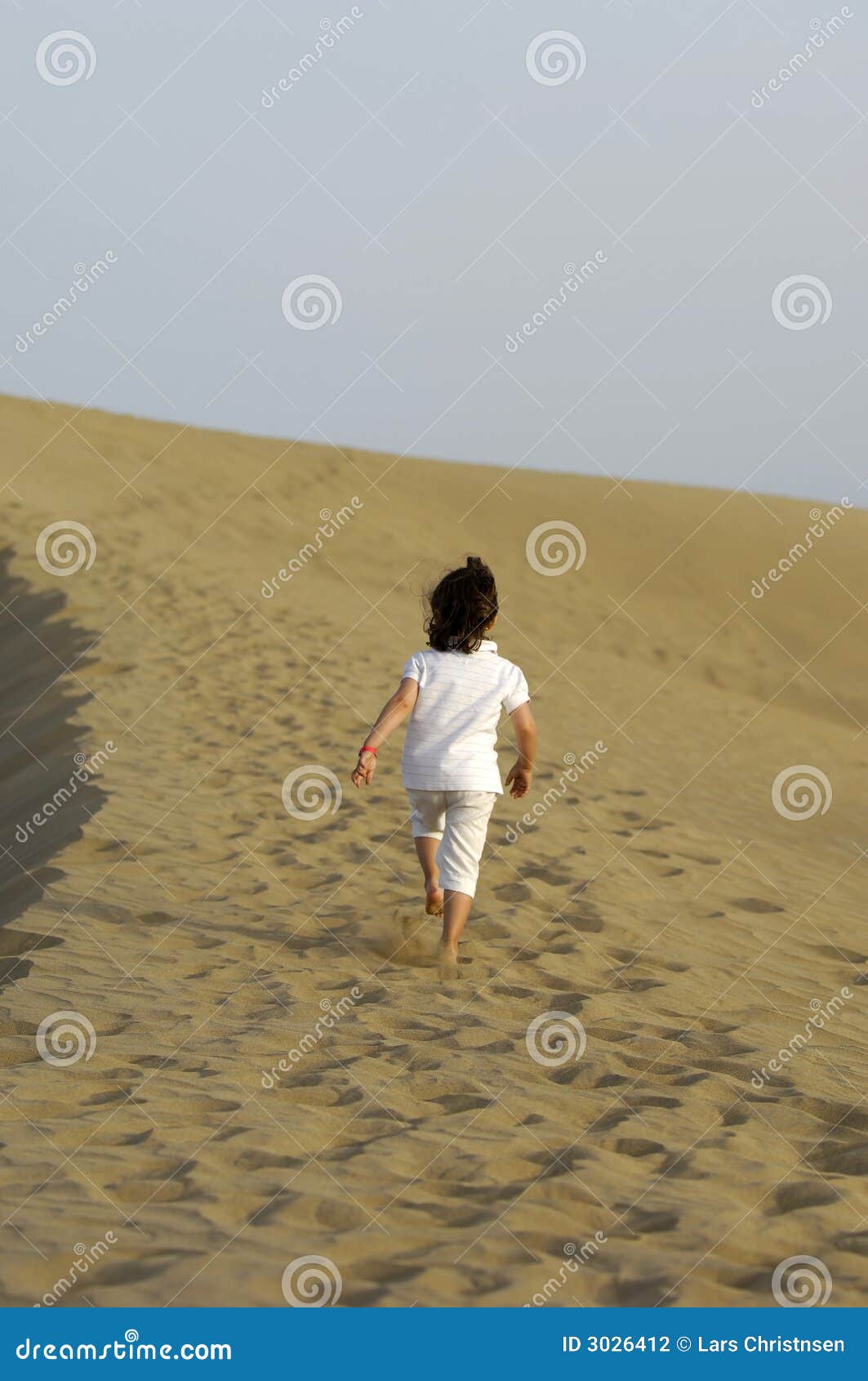 Child in desert stock photo. Image of adventure, desert 3026412