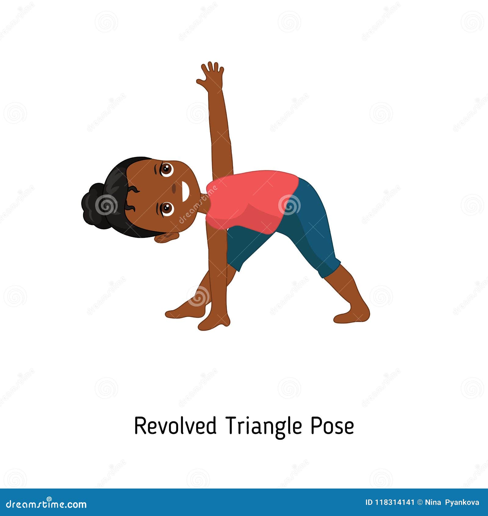 Parivrtta Trikonasana or Revolved Triangle Pose